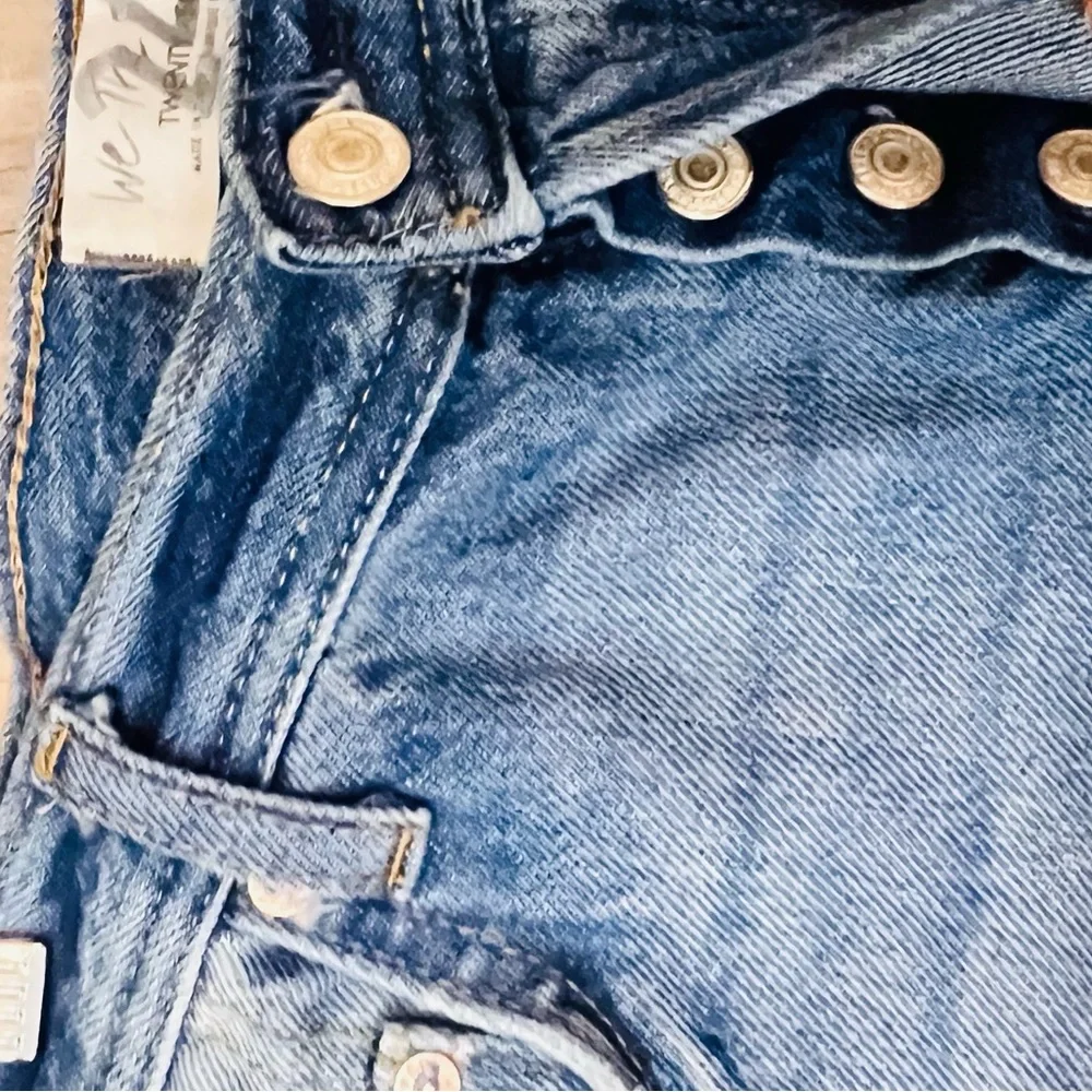 Free People Maggie Mid Rise Straight Leg Jeans cropped size 24 - Picture 4 of 9